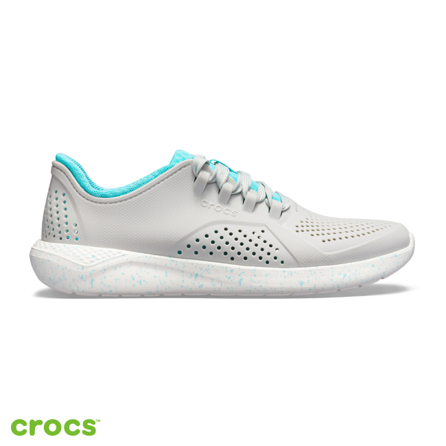 Crocs 卡駱馳 (女鞋) LiteRide潑墨繫帶鞋 206036-115