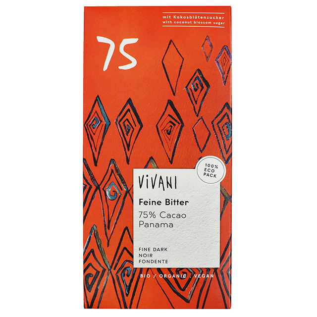 Vivani 有機75%黑巧克力片(80g)