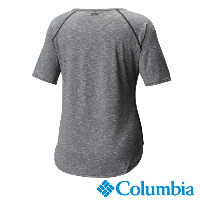 Columbia哥倫比 女款-防曬50快排短袖上衣-深灰UAR10710