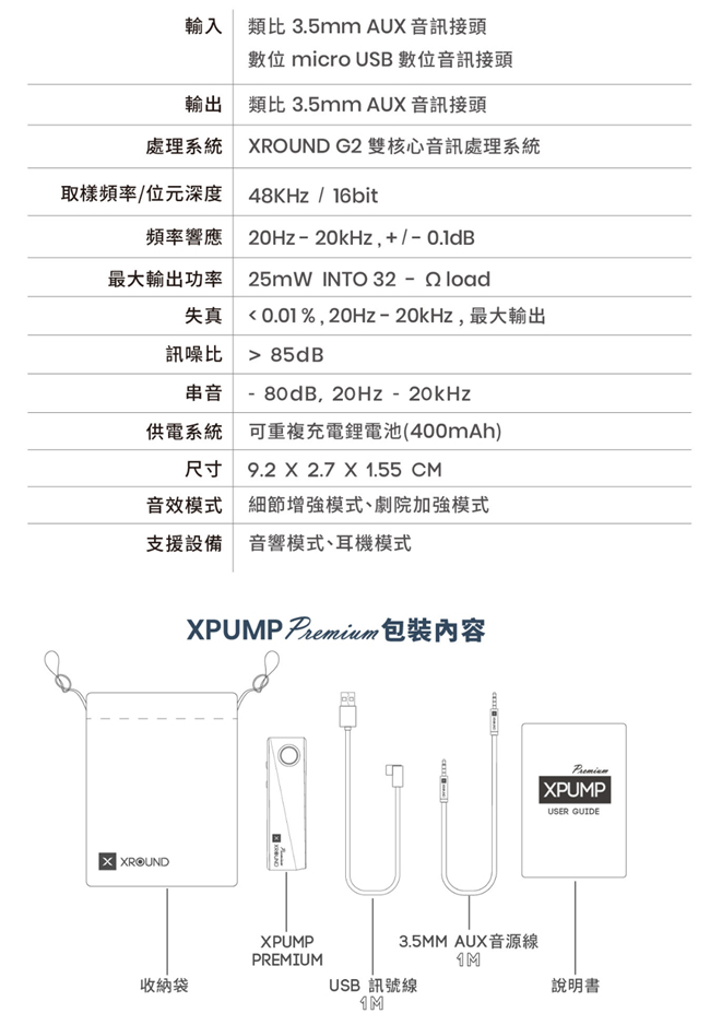 XROUND XPUMP Premium - 3D智慧音效引擎XP-02