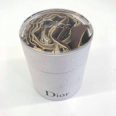 DIOR 經典棗紅LOGO雙面用長型絲巾