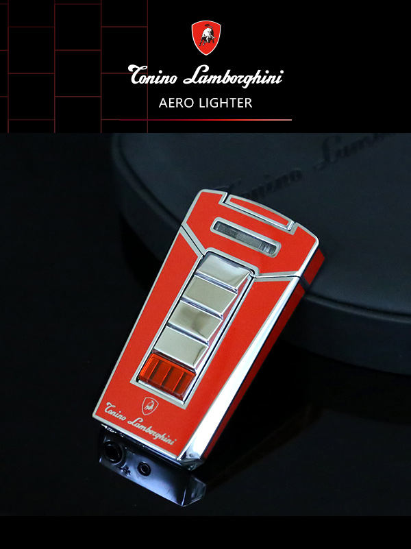 藍寶堅尼Tonino Lamborghini AERO LIGHTER 打火機(紅)