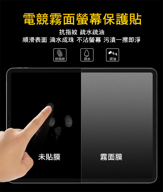 【SHOWHAN】iPad AIR/2/PRO/iPad9.7吋電競霧面9H鋼化玻璃保護貼