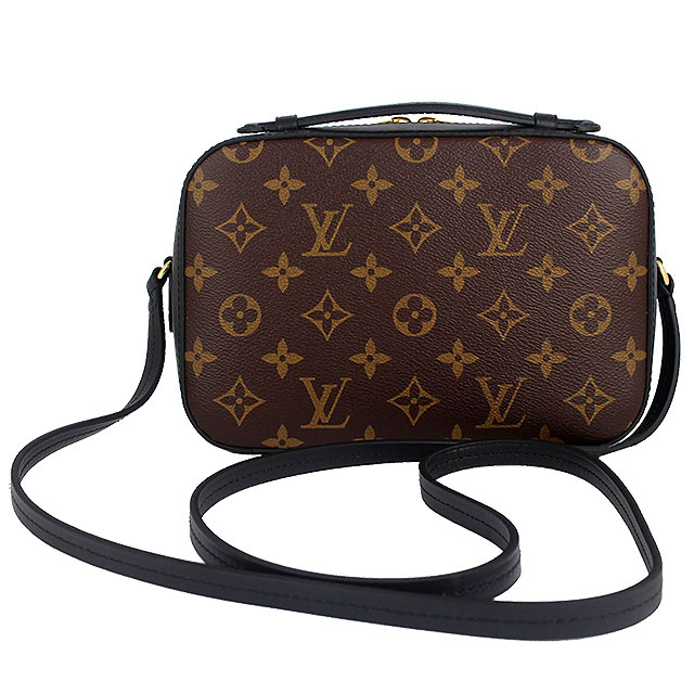 LV M43555 Monogram 經典LV花紋黑色流蘇方形手提/斜背包