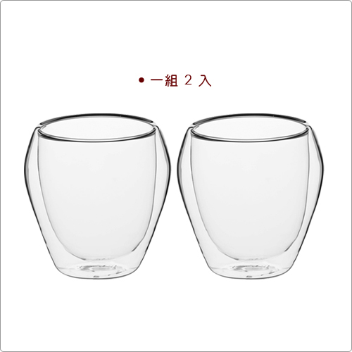 《KitchenCraft》雙層玻璃杯2入(250ml)