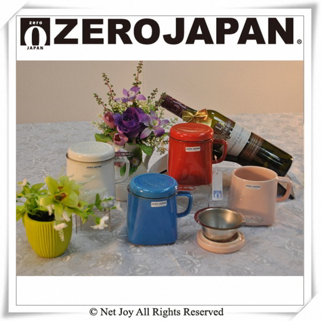 ZERO JAPAN 陶瓷儲物罐+泡茶馬克杯超值禮盒組(藍莓)