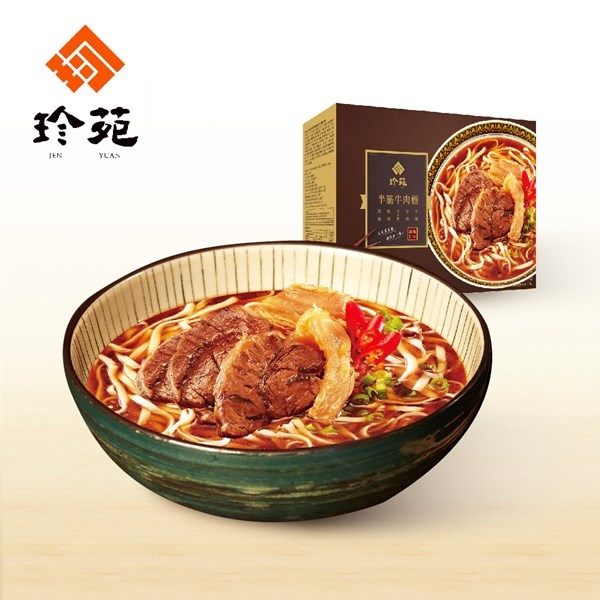 珍苑 紅燒半筋牛肉麵(冷凍)(610g/份，共2份)