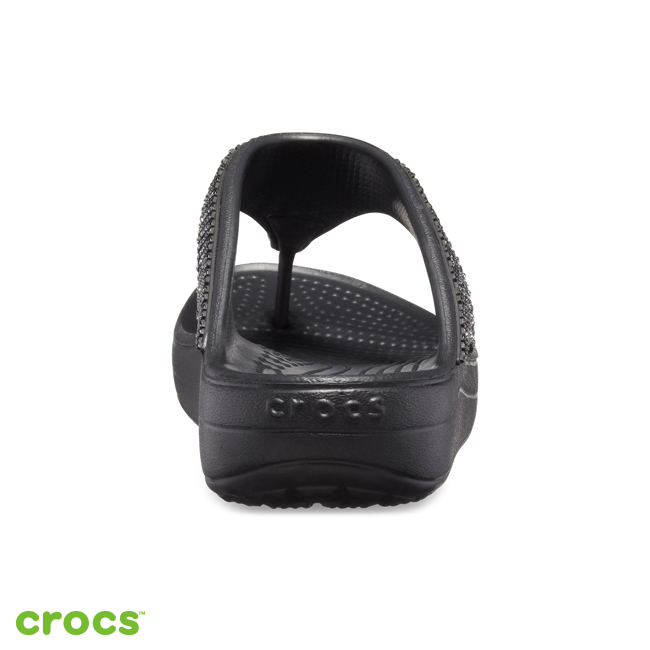 Crocs 卡駱馳 (女鞋) 思瓏漸層閃亮涼拖鞋-205743-0FE