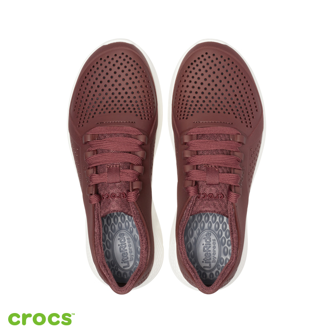 Crocs 卡駱馳 (女鞋) LiteRide徒步繫帶鞋 205234-616