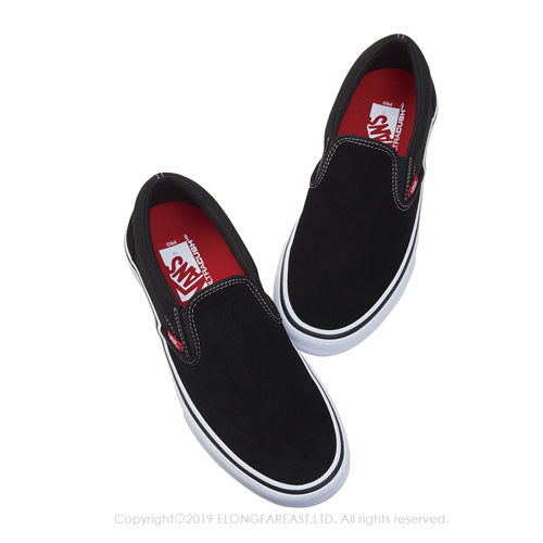 (男)VANS Slip-On Pro 經典素色懶人鞋*黑色