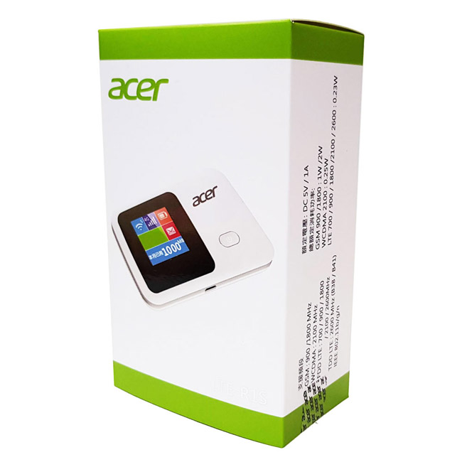 ACER LTE-R1S4GLTE 行動網路分享器