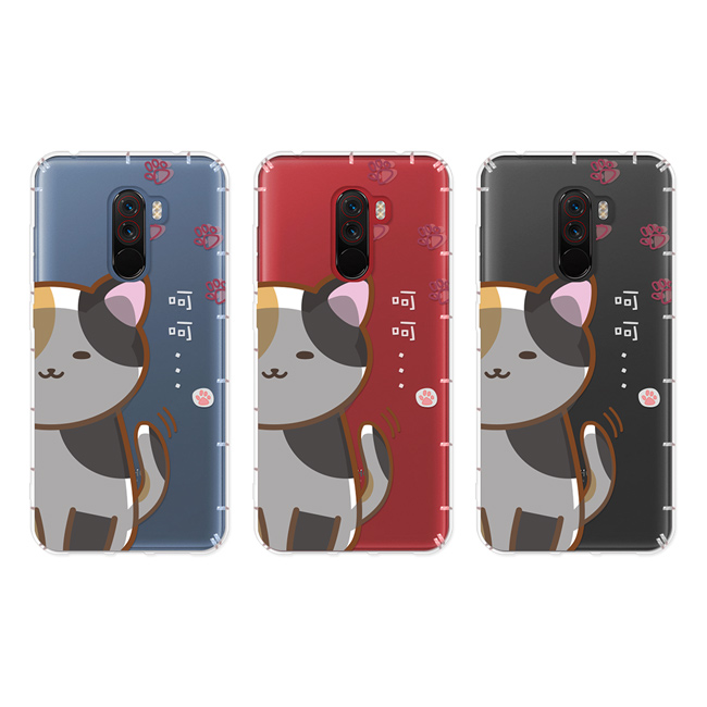 反骨創意 小米、紅米系列 彩繪防摔手機殼-Q貓幫系列(花主兒)