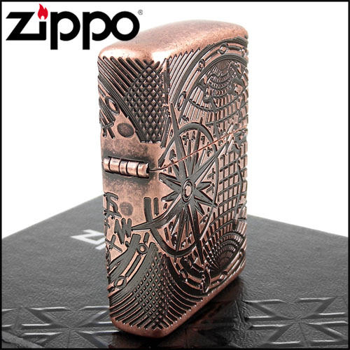 ZIPPO 美系~World Map-世界地圖圖案打火機