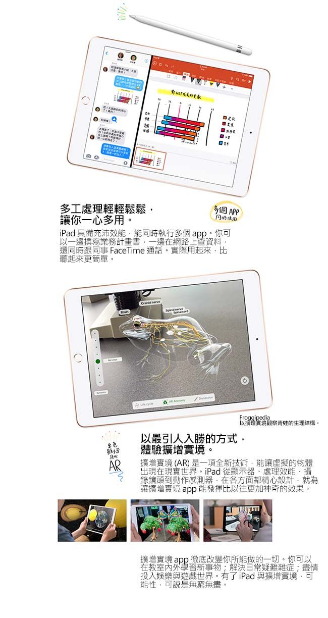 (組合包)Apple 全新 2018 iPad Wi-Fi 32GB 9.7吋 平板