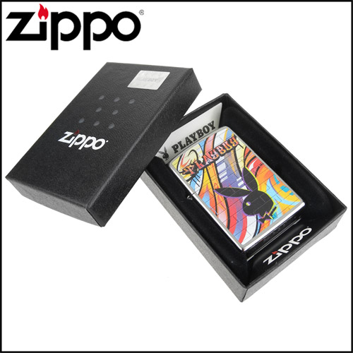 ZIPPO 美系~PLAYBOY-班尼兔圖案塗鴉風格設計打火機