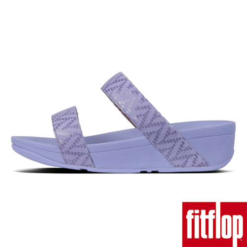 FitFlop LOTTIE CHEVRON SUEDE SLIDES-薰衣草紫