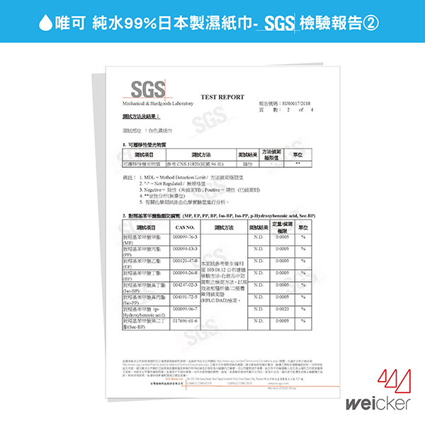 Weicker-純水99%日本製濕紙巾80抽21包