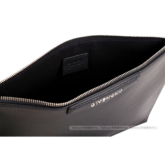 GIVENCHY Antigona 中款 山羊皮方型手拿扁包(黑色)