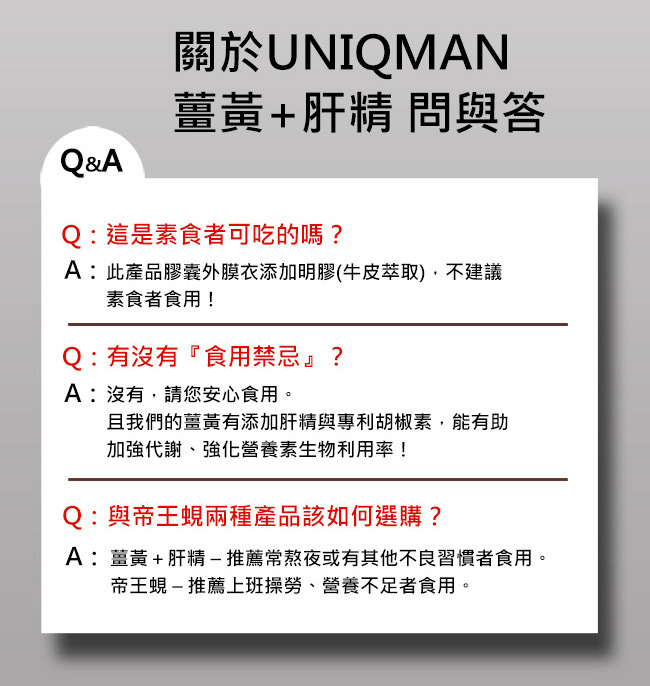 UNIQMAN 薑黃+肝精 膠囊 (30粒/袋)