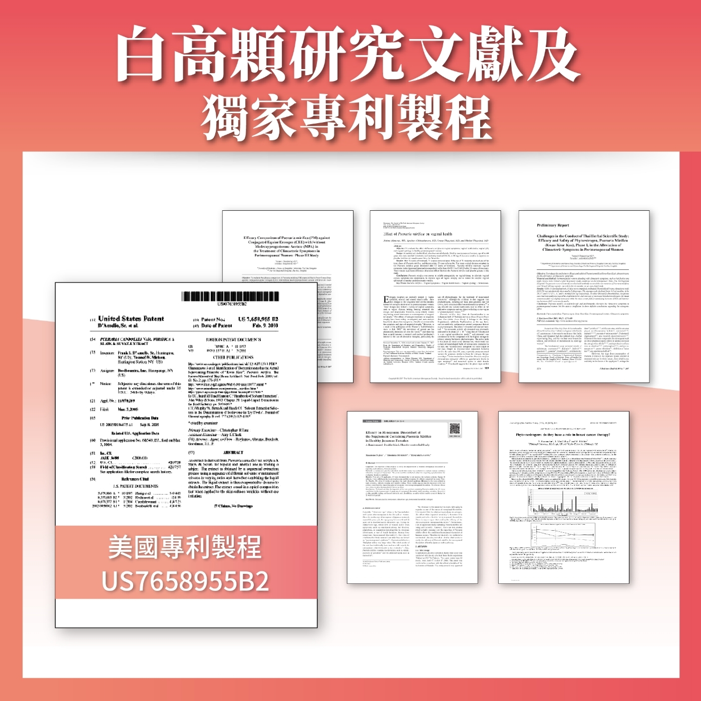 白高顆研究文獻及獨家專利製程         EE   P  Tretment        United ttes Ptent                A             f                  o              M   Reporthllenges            a (Kwa  Kau)    the       C()        the           they  a    ccer         C      S     a    a  of  and         the     an美國專利製程US7658955B2