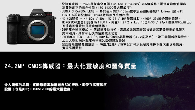 Panasonic Lumix DC-S1 BODY 單機身 公司貨