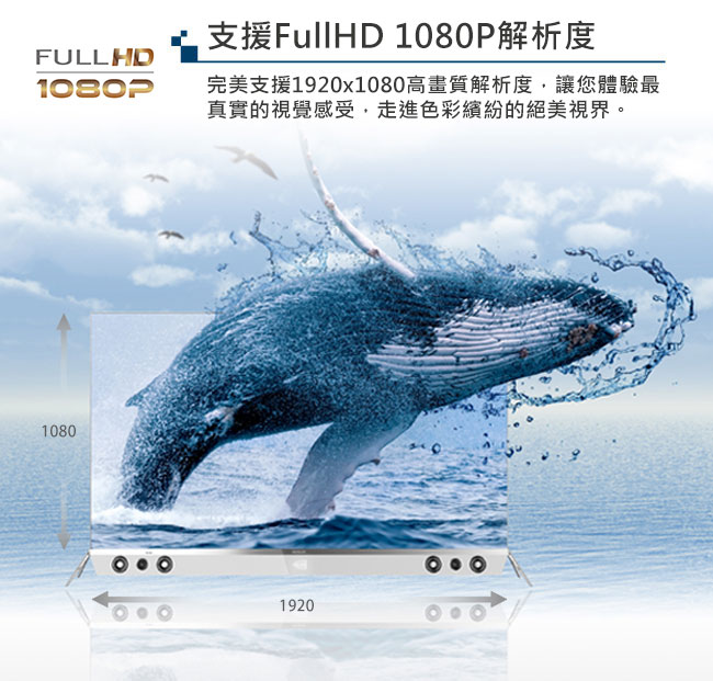 HERAN 禾聯 43型 FULL HD液晶顯示器HF-43VA7