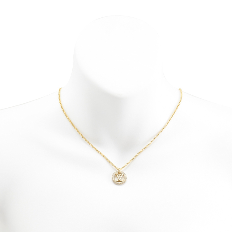 Louis Vuitton LV Louise by night M00759 necklace pendant gold