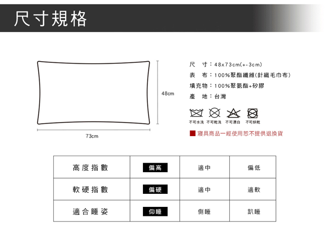 澳洲Simple Living 毛巾表布吸濕透氣釋壓記憶枕-一入(台灣製)