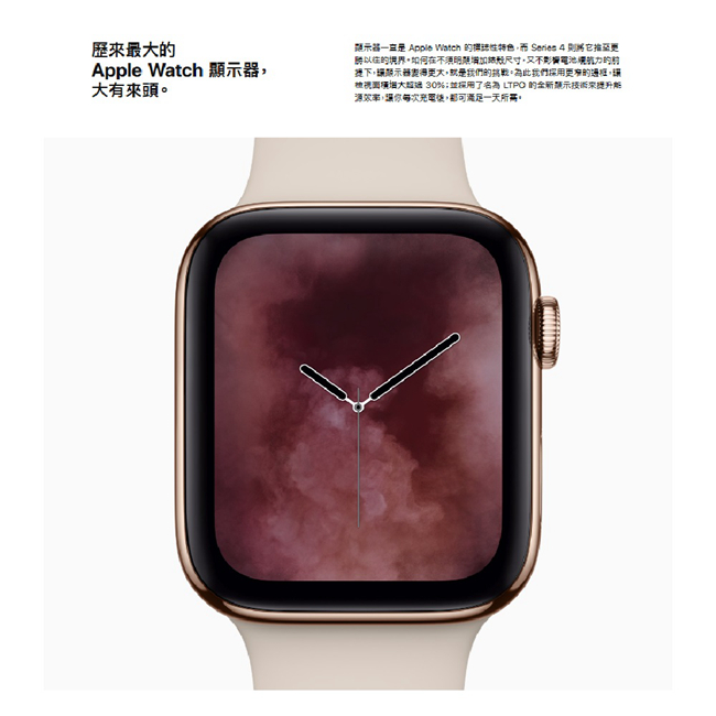 Apple Watch Series 4 GPS 44mm 太空灰鋁金屬錶殼黑色運動型錶帶