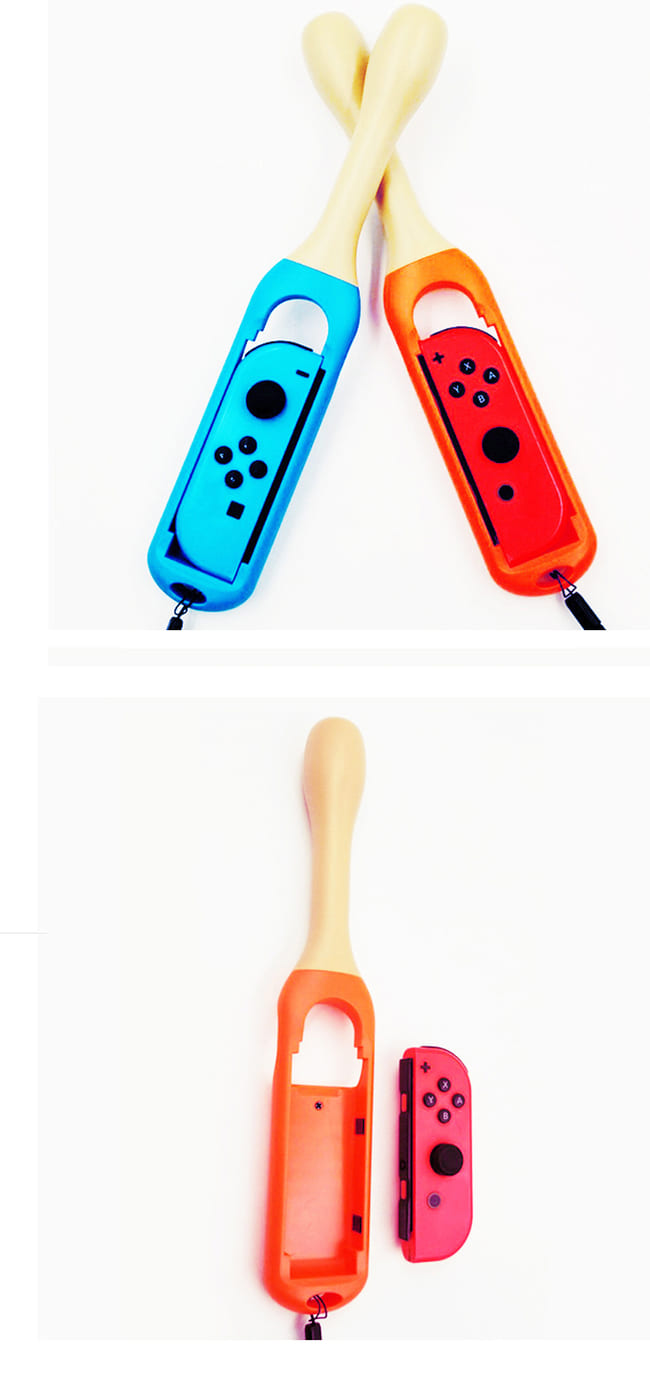 Nintendo任天堂Switch專用 Joy-Con手把打鼓棒 (紅/藍)