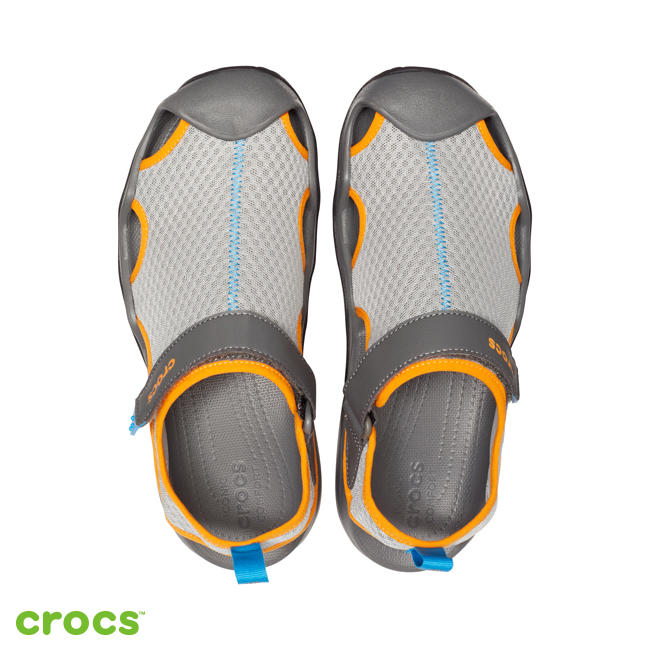 Crocs 卡駱馳 (男鞋) 激浪男士酷網涼鞋 205289-0FK