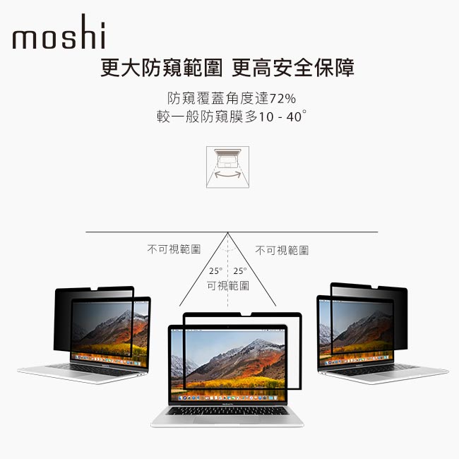 Moshi Umbra for MacBook Pro/Air 13” 防窺螢幕保護貼