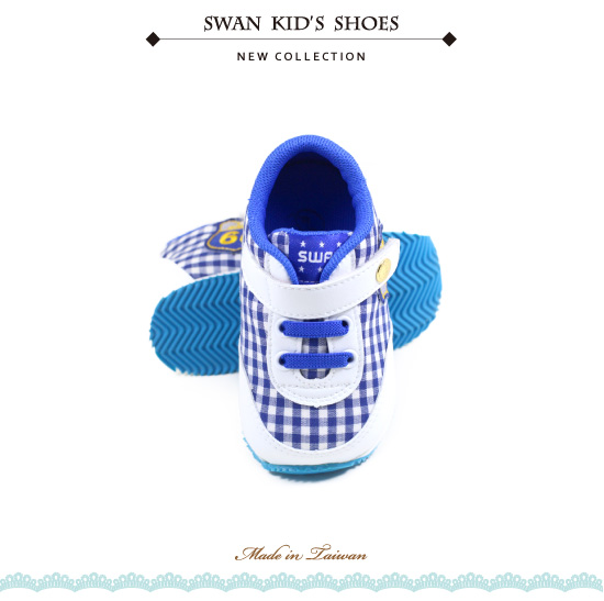Swan天鵝童鞋--賽車小童機能學步鞋 1567-白