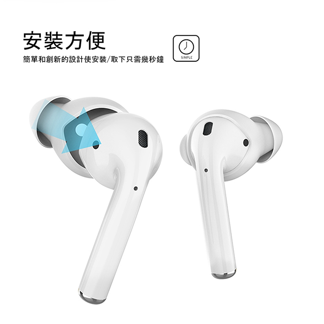 AHAStyle AirPods/EarPods 提升音質 入耳式耳機套 白色