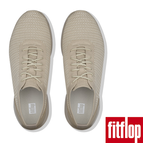 FitFlop FLEXKNIT LACE-UP SNEAKERS-淺礫色