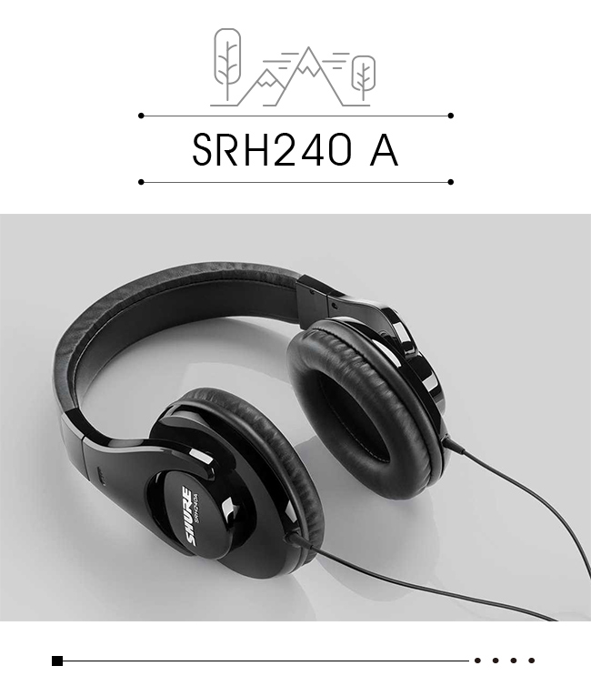 SHURE SRH240A 專業頭戴式耳機