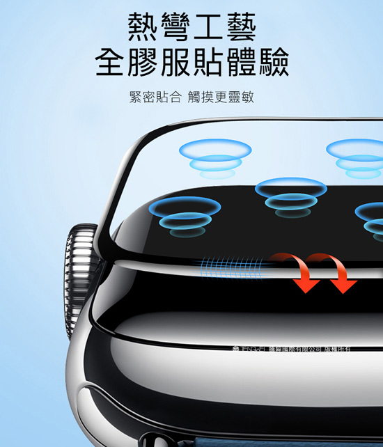 Baseus for Apple Watch Series 4全螢幕曲面玻璃貼