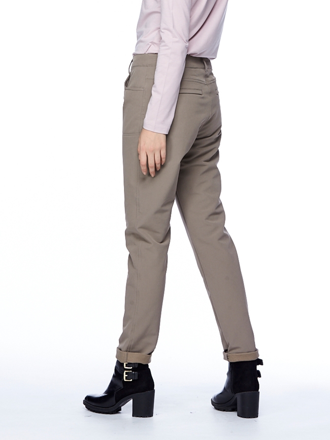 【HAKERS 哈克士】女款 彈性機能褲(棕卡色)