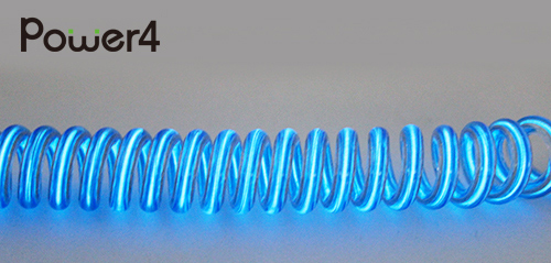 Power4 2.1A Micro USB發光線充電車充(藍光)