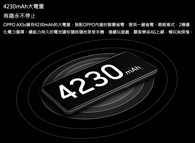 OPPO AX5s (4GB/64GB)6.2吋大螢幕大電量智慧型手機