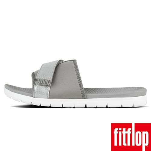 FitFlop NEOFLEX SLIDE SANDALS-淺灰/銀色