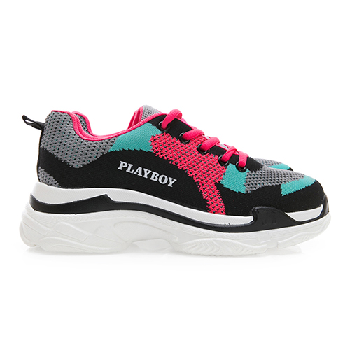 PLAYBOY引領先鋒 Flyknit兔兔老爹鞋-桃