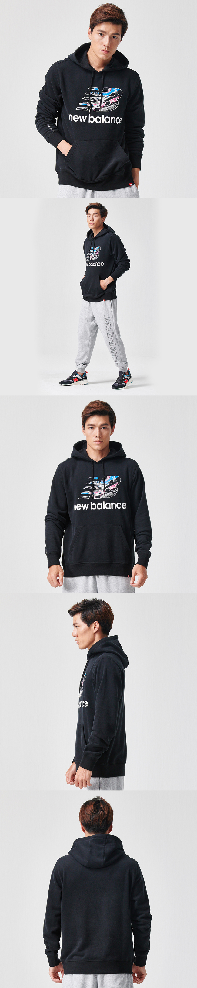 New Balance 長袖上衣_AMT91529BK_男性_黑色