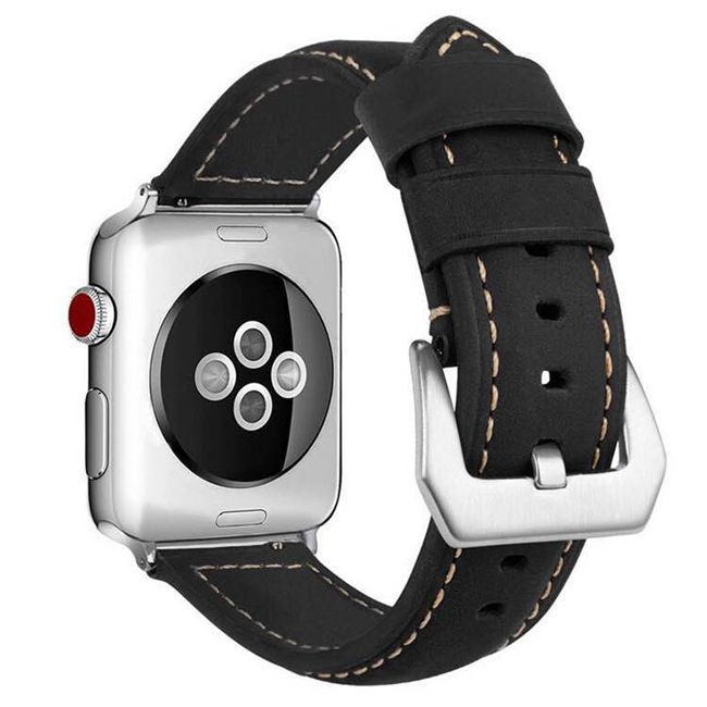 IN7 磨砂瘋馬紋系列 Apple Watch 手工真皮錶帶