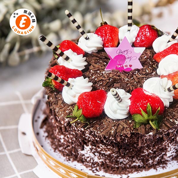 預購-樂活e棧-生日快樂蛋糕-黑森林狂想曲蛋糕(8吋/顆,共1顆)