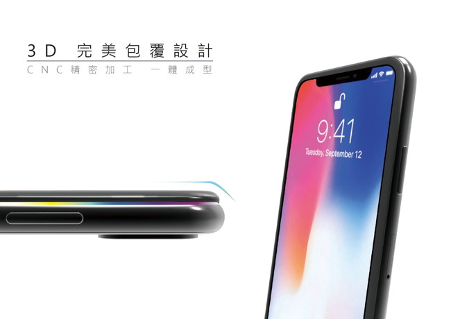 PERFECT ENCLOSURE iPhone專用3D強化2x耐衝擊玻璃膜