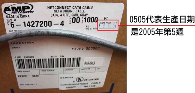 CommScope - AMP 六類(Cat.6) 305米 無遮蔽雙絞線