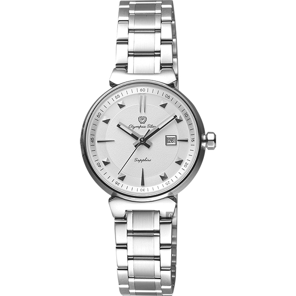 Olympia Star奧林比亞 尊爵石英女錶-銀/29mm