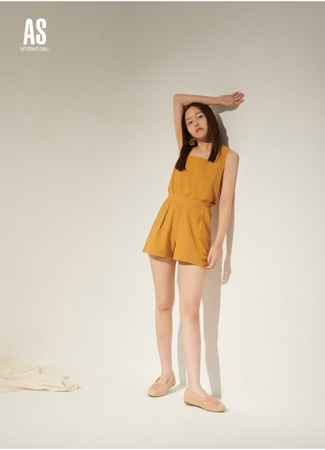 休閒鞋 AS 晶鑽羊皮草編厚底休閒鞋－粉