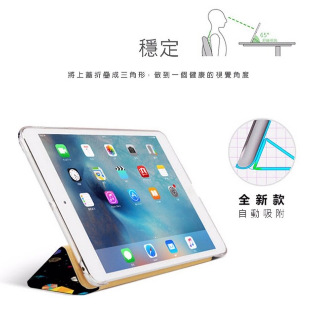 漁夫原創- iPad 9.7吋 保護殼 2017/2018 - 星空
